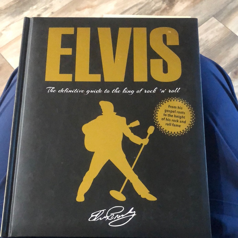 Elvis Presley Black and Gold Hardcover Book